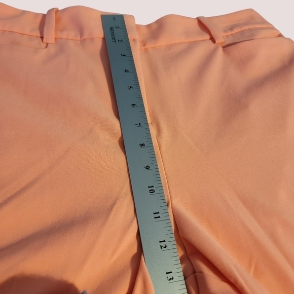 NY&C Woman Size 18 Petite~ Coral Trousers Pants Stretch NWT T12 - Picture 6 of 7